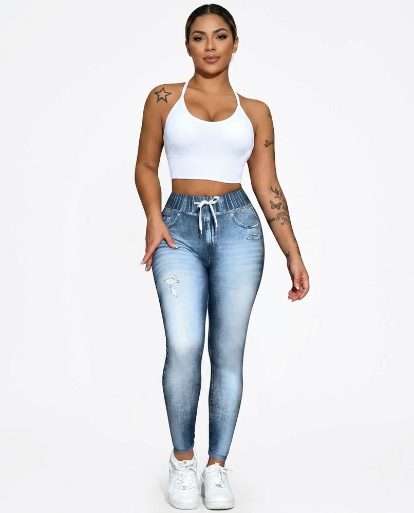 Heidi-Outlet - Senud | Printed High-Waist Pants Women