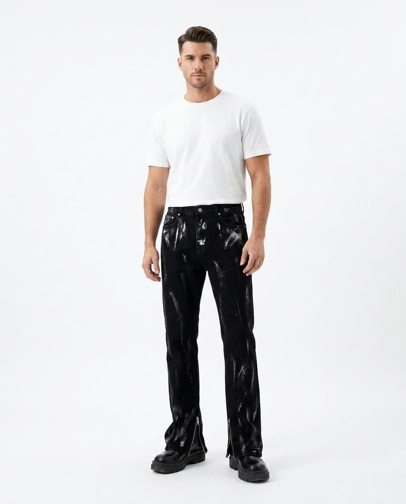 Heidi-Outlet - Dimer | Coated Straight-Fit Pants Men