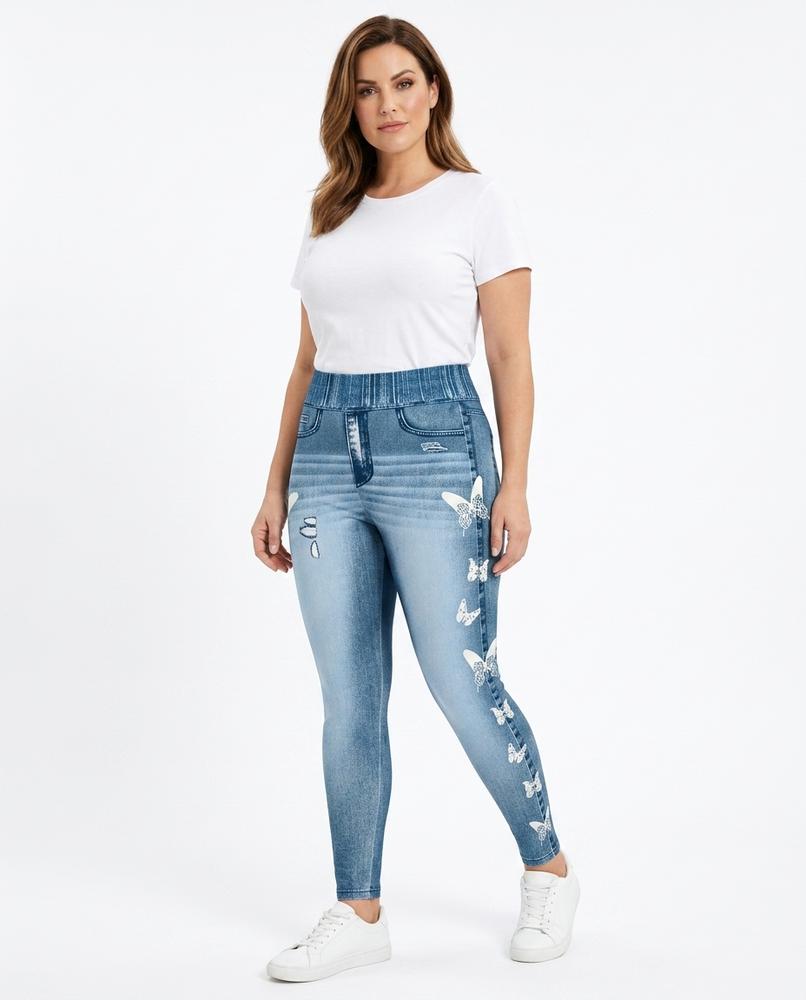 Heidi-Outlet - Yibod | Printed Skinny-Fit Pants Women