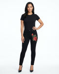 Heidi-Outlet - Nivis | Embroidered Slim-Fit Pants Women