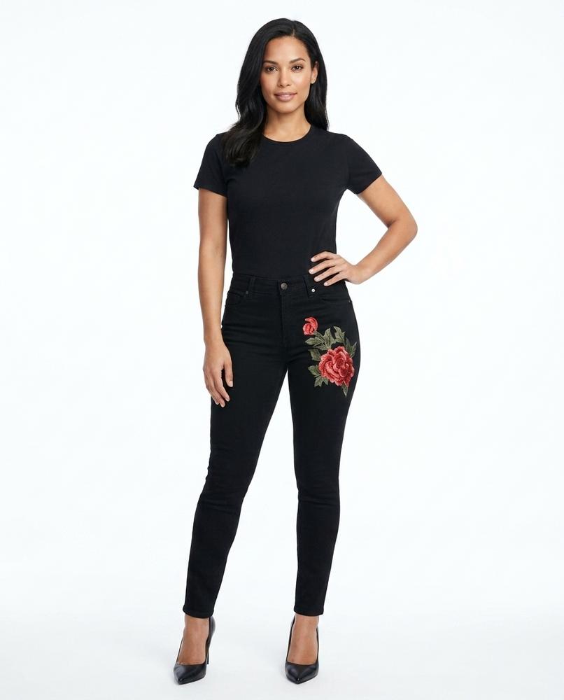 Heidi-Outlet - Nivis | Embroidered Slim-Fit Pants Women