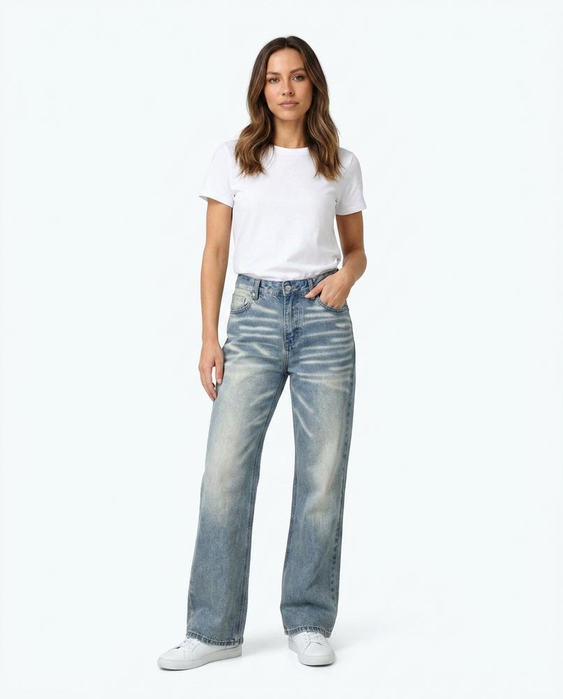 Heidi-Outlet - Vonat | Washed-Out Wide-Leg Pants Women