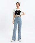 Heidi-Outlet - Aomon | Patterned High-Waist Pants Women