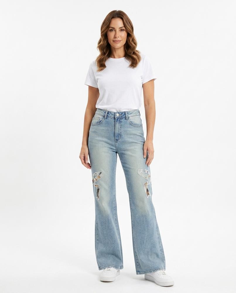 Heidi-Outlet - Tifuk | Flared Appliquéd Pants Women