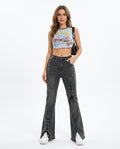 Heidi-Outlet - Sozus | Lace-Up Flared Pants Women