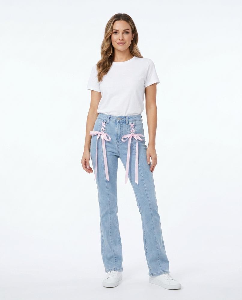 Heidi-Outlet - Yotak | Lace-Up High-Waisted Pants Women