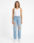 Heidi-Outlet - Vehil | High-Waisted Ripped Pants Women