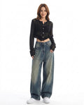 Heidi-Outlet - Vilal | Wide-Leg Washed Pants Unisex