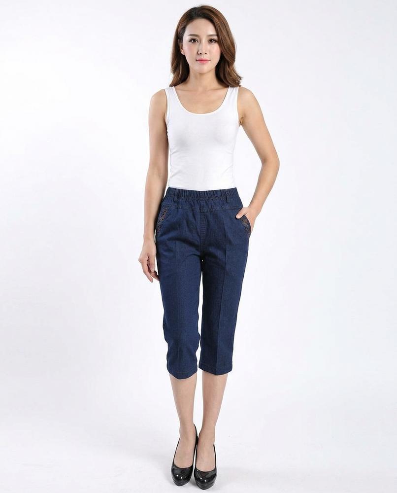 Heidi-Outlet - Soser | Cropped Elastic-Waist Pants Women