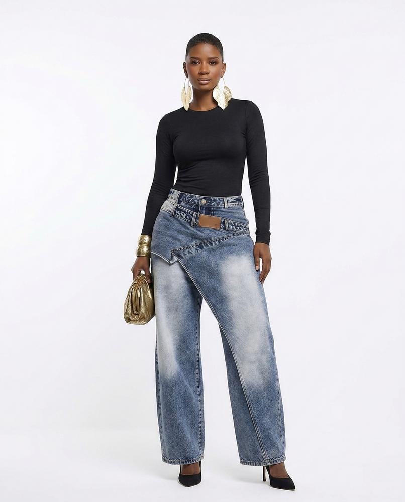 Heidi-Outlet - Lizan | Asymmetrical Wide-Leg Pants Women