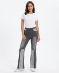 Heidi-Outlet - Sidok | Two-Tone Flared Pants Women