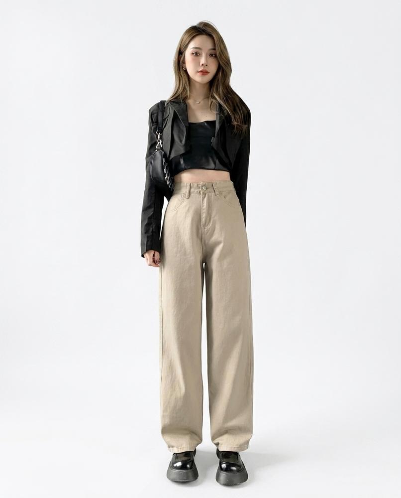 Heidi-Outlet - Visik | High-Waist Wide-Leg Pants Unisex