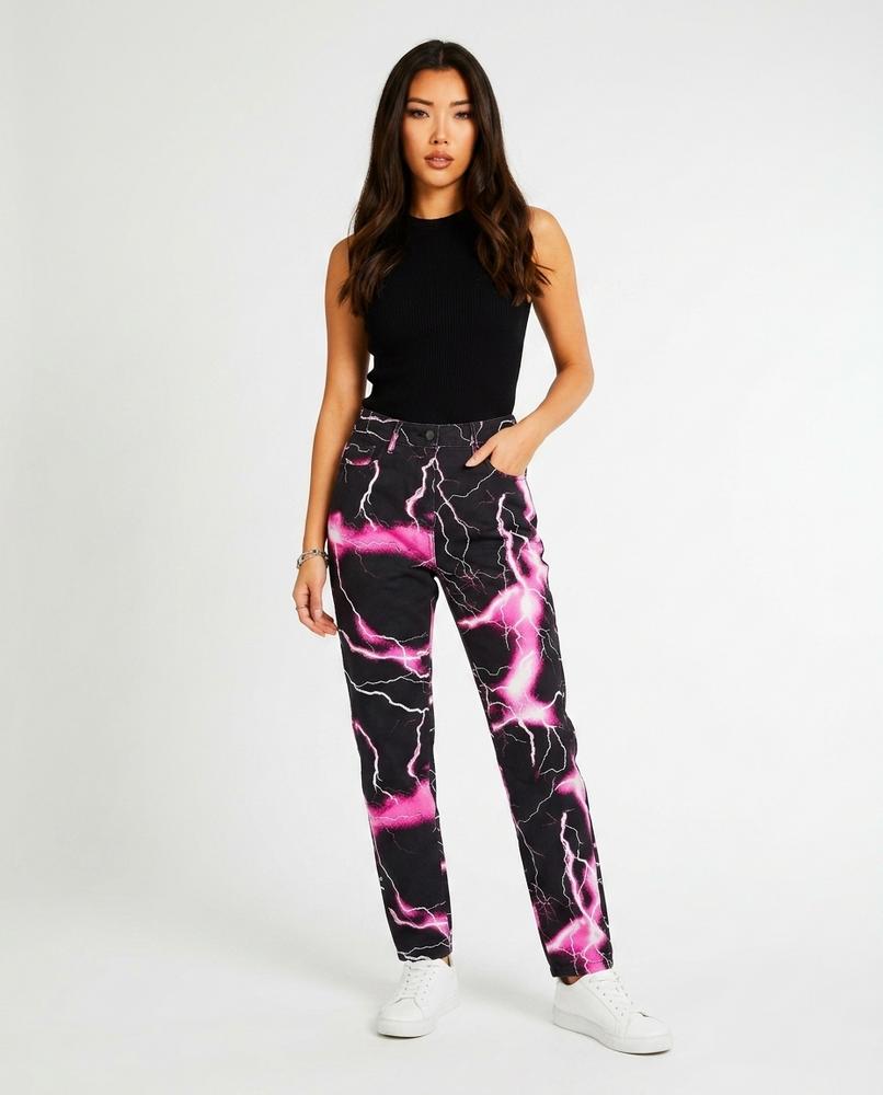 Heidi-Outlet - Vemak | Printed High-Waist Pants Women