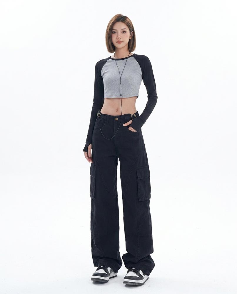 Heidi-Outlet - Eigus | Wide-Leg Cargo Pants Unisex