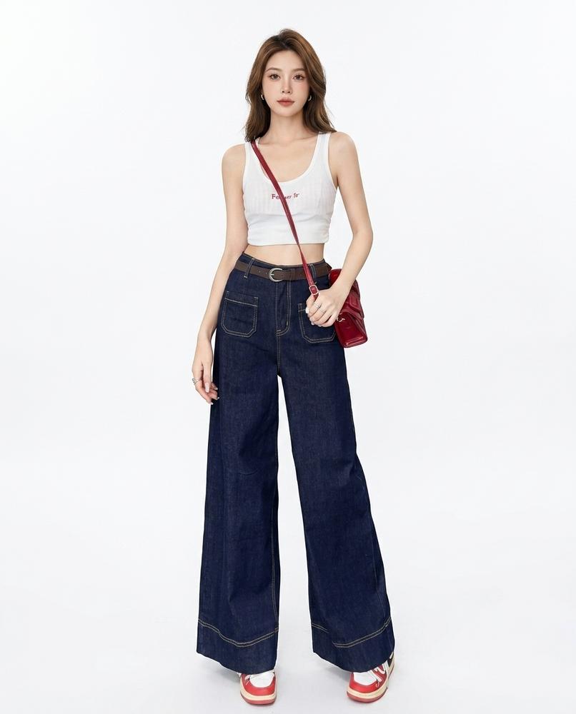 Heidi-Outlet - Yopim | High-Waist Wide-Leg Pants Women