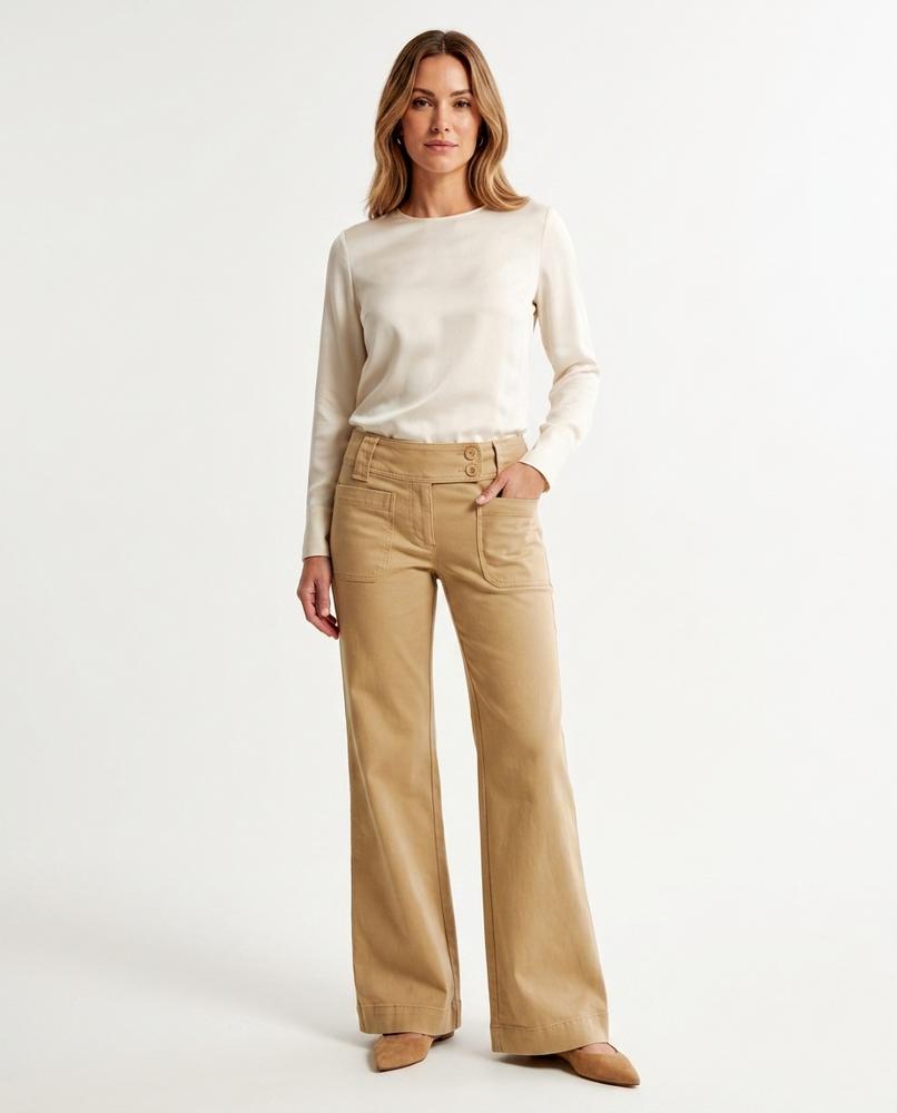 Heidi-Outlet - Dafut | Wide-Leg High-Waist Pants Women