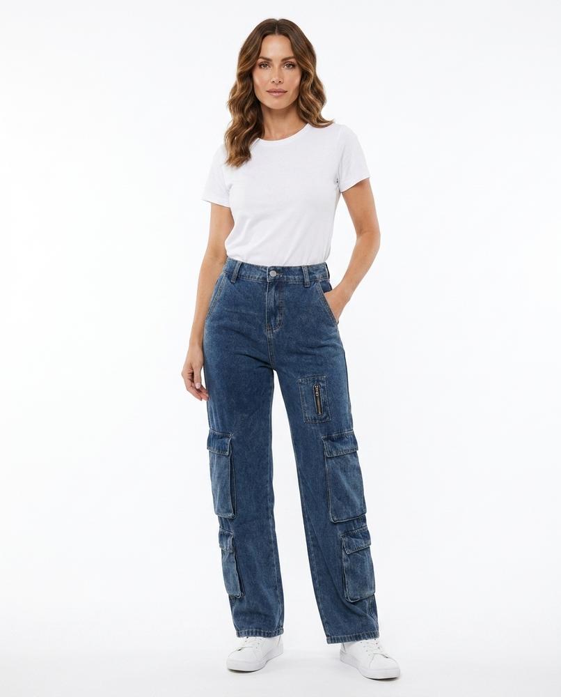 Heidi-Outlet - Aobir | Cargo Denim Pants Women