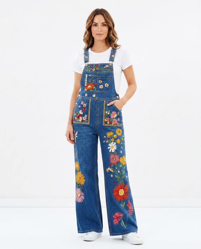 Heidi-Outlet - Lokut | Embroidered Wide-Leg Pants Women