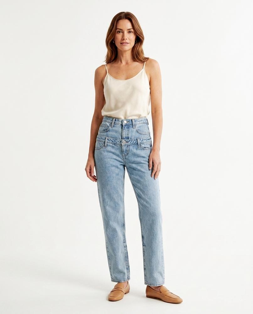 Heidi-Outlet - Norel | Double-Waistband Straight-Leg Pants Women