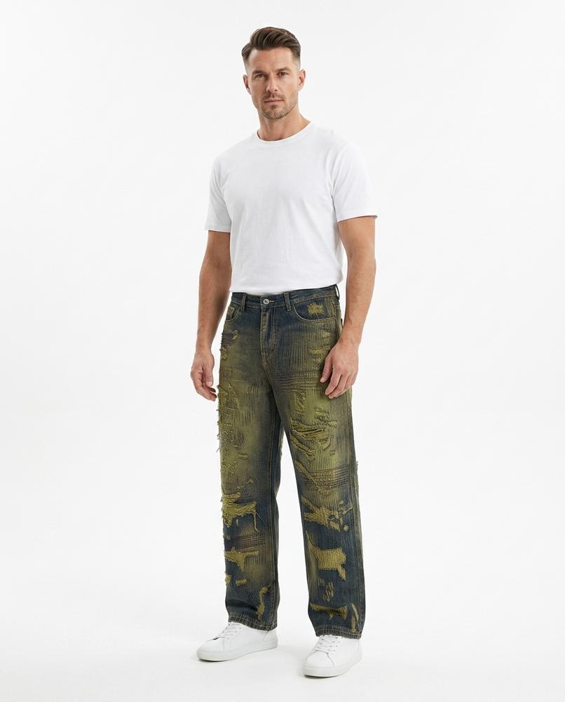Heidi-Outlet - Zilad | Distressed Wide-Leg Pants Unisex