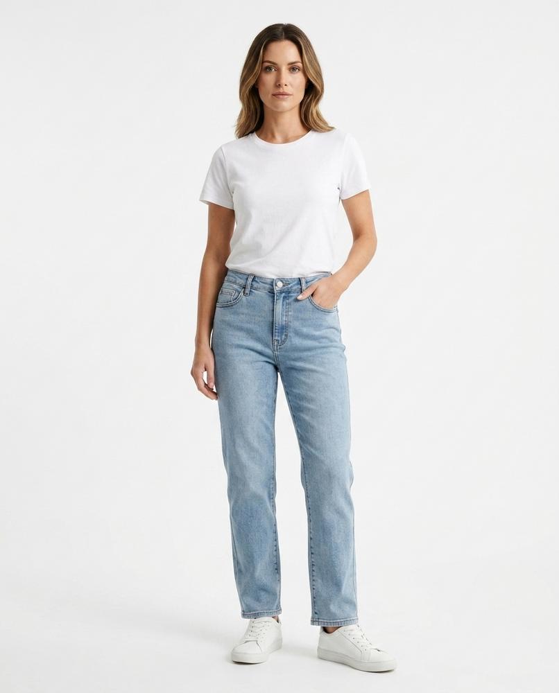 Heidi-Outlet - Lotur | High-Waisted Straight-Leg Pants Women