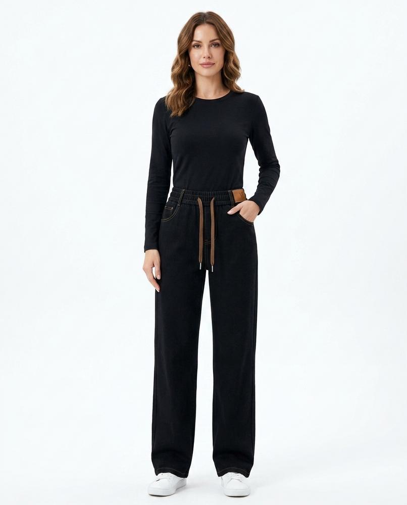 Heidi-Outlet - Sopol | High-Waist Wide-Leg Pants Women