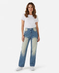 Heidi-Outlet - Lutar | High-Waist Washed Pants Women