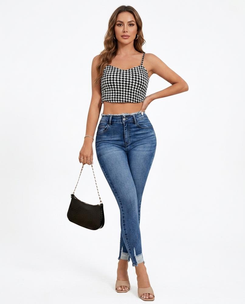 Heidi-Outlet - Sadan | High-Waisted Slim-Fit Pants Women