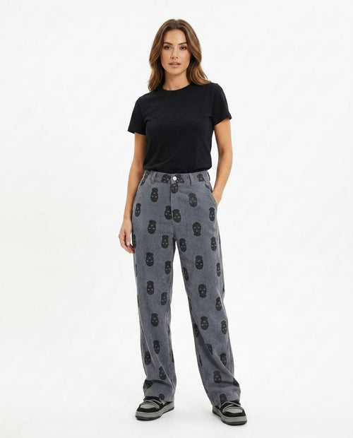 Heidi-Outlet - Cabat | Patterned Corduroy Pants Unisex