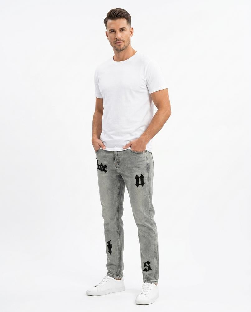 Heidi-Outlet - Zoris | Embroidered Washed Pants Unisex