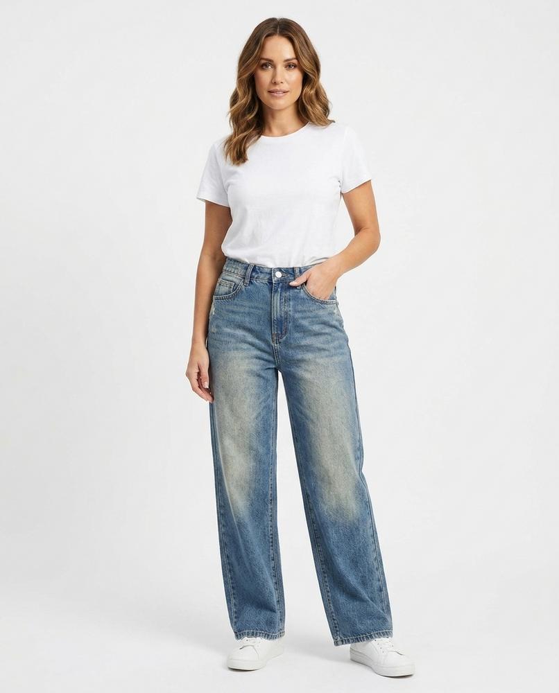 Heidi-Outlet - Surul | Wide-Leg Washed Pants Women