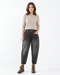 Heidi-Outlet - Duzil | Relaxed-Fit Washed-Out Pants Women