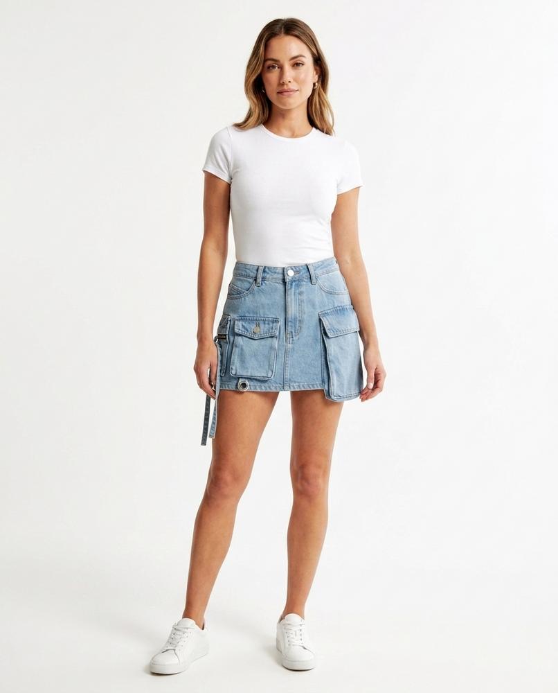 Heidi-Outlet - Kigel | Washed Cargo Skirt Women