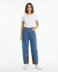 Heidi-Outlet - Zaren | Two-Tone High-Waist Pants Women