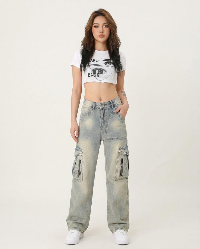 Heidi-Outlet - Cokil | Wide-Leg Cargo Pants Unisex