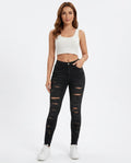 Heidi-Outlet - Eedak | High-Waisted Distressed Pants Women