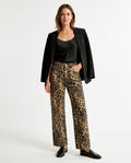 Heidi-Outlet - Lifuk | Leopard Print Wide-Leg Pants Unisex