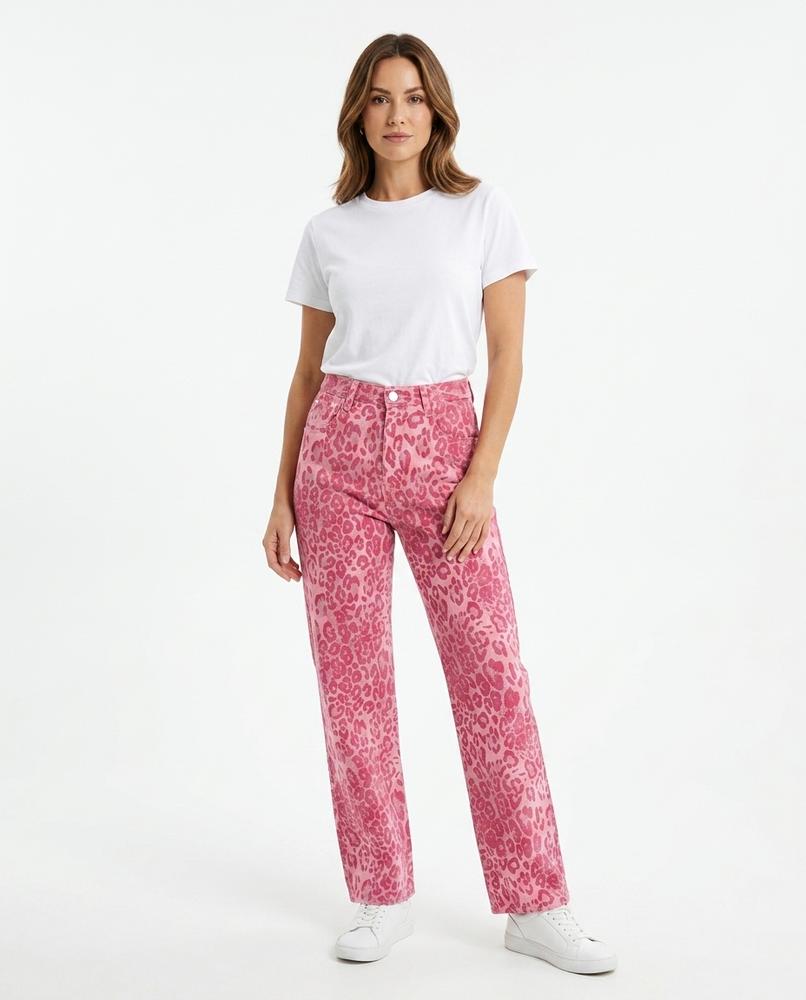 Heidi-Outlet - Lifuk | Leopard Print Wide-Leg Pants Unisex