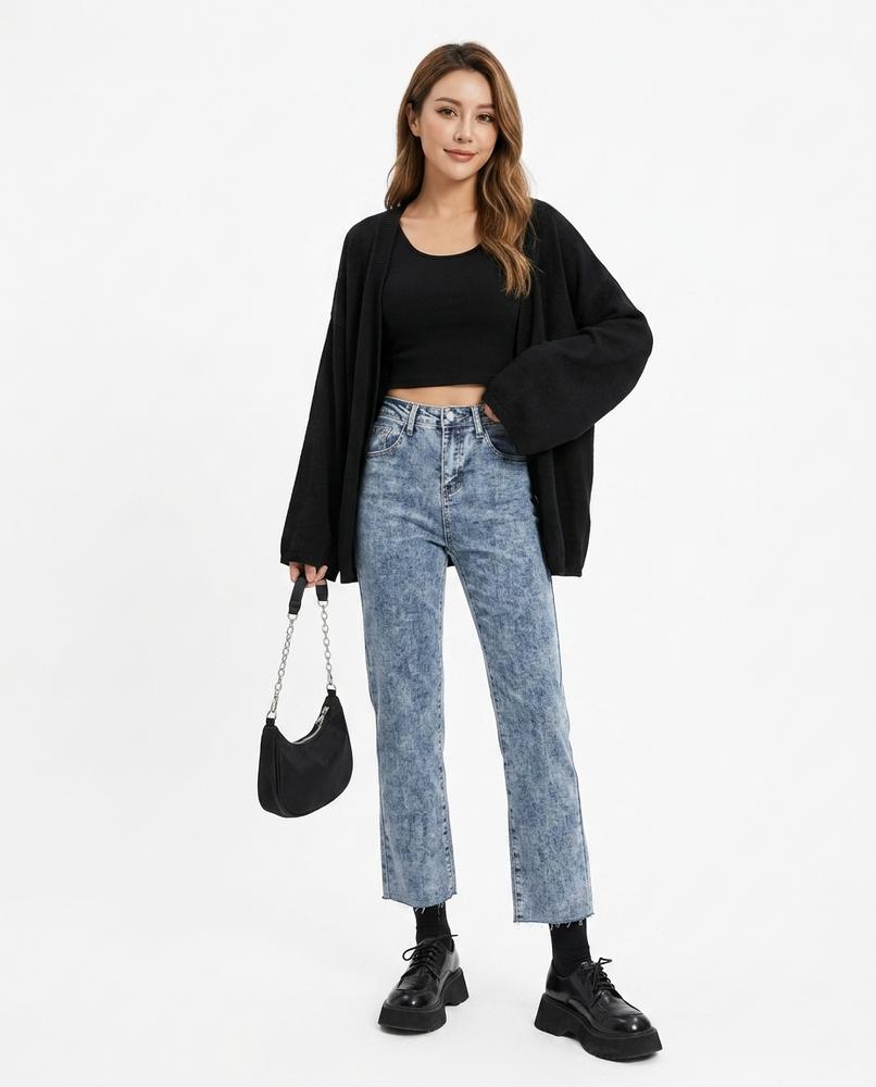 Heidi-Outlet - Lidol | High-Waisted Straight-Leg Pants Women