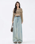 Heidi-Outlet - Nezur | High-Waist Wide-Leg Pants Women