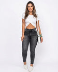 Heidi-Outlet - Nepos | Skinny Fit Washed Pants Women