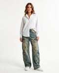 Heidi-Outlet - Memen | Washed Wide-Leg Pants Unisex