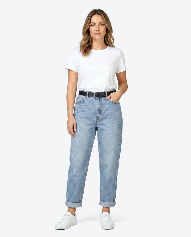 Heidi-Outlet - Elmin | High-Waisted Acid-Washed Pants Women