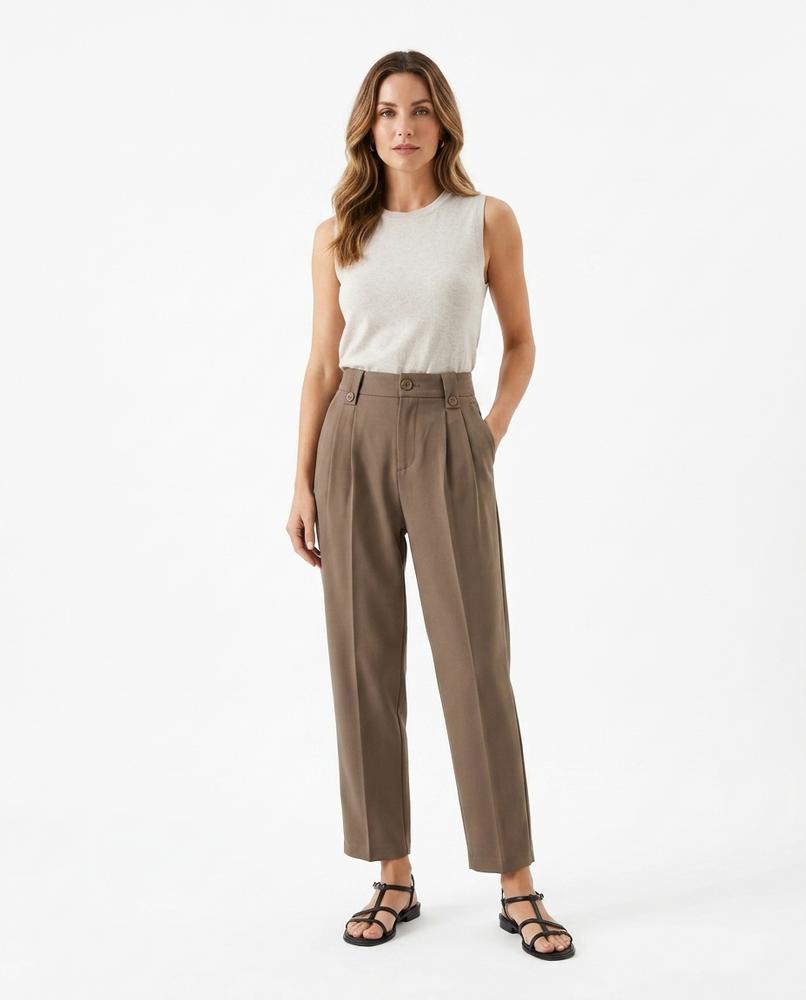 Heidi-Outlet - Daron | High-Waisted Pleated Pants Women