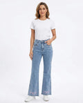 Heidi-Outlet - Riram | High-Waisted Embroidered Pants Women