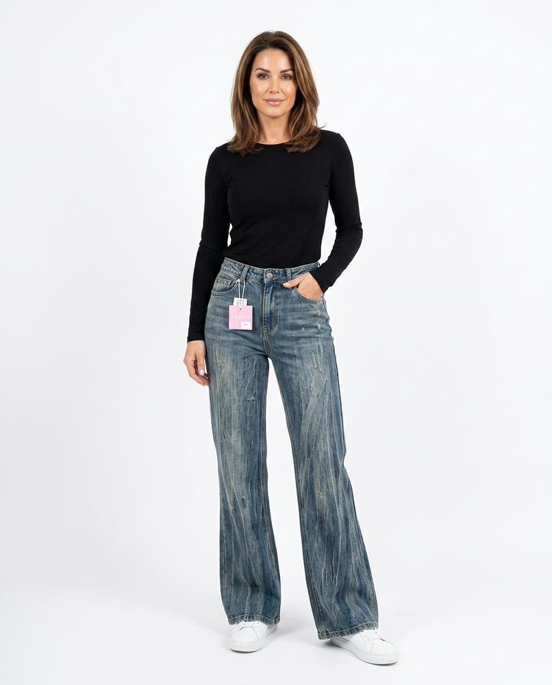 Heidi-Outlet - Loram | High-Waist Washed Pants Women