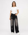 Heidi-Outlet - Alvan | Wide-Leg Embellished Pants Women
