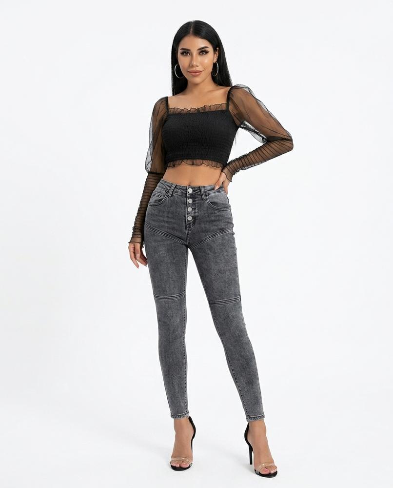 Heidi-Outlet - Kasan | High-Waisted Skinny-Fit Pants Women