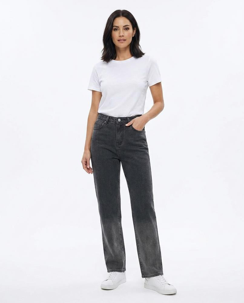 Heidi-Outlet - Nilom | High-Waist Straight-Leg Pants Women