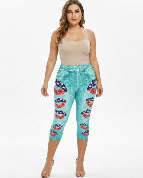 Heidi-Outlet - Arsil | Printed High-Waist Pants Women